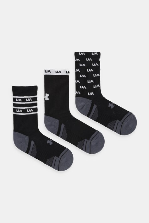 Under Armour șosete Performance Tech 3-pack culoarea bordo, 1379515