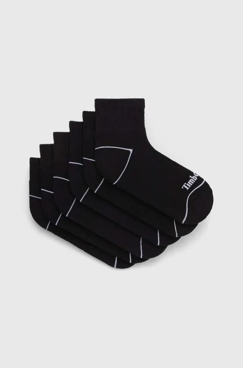 Nogavice Timberland 3-pack črna barva, TB0A2PU20011