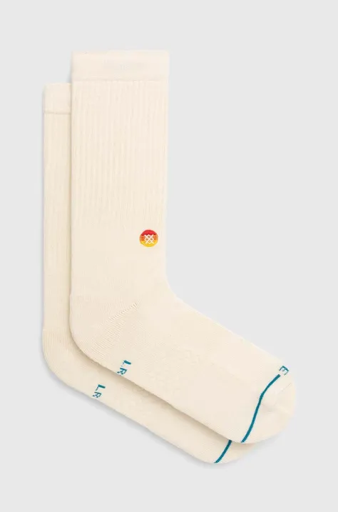 Κάλτσες Stance Love Crew χρώμα: μπεζ, A556A23LOV