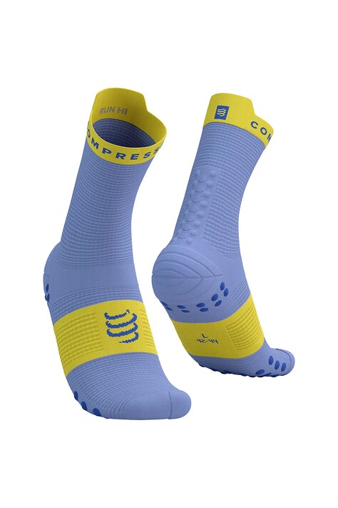 Κάλτσες Compressport Pro Racing Socks v4.0 Run High χρώμα: ναυτικό μπλε, XU00046B