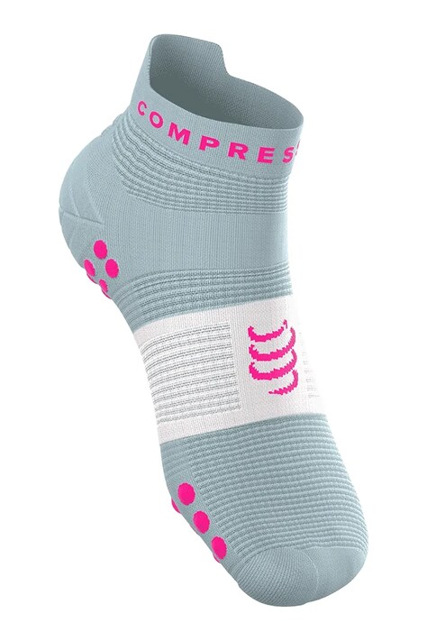 Compressport skarpetki Pro Racing Socks v4.0 Run Low kolor turkusowy XU00047B