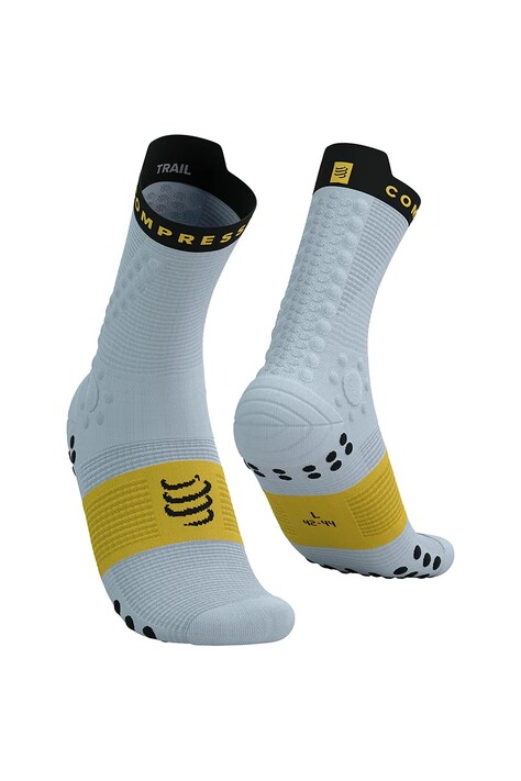 Κάλτσες Compressport Pro Racing Socks v4.0 Trail χρώμα: μοβ, XU00048B