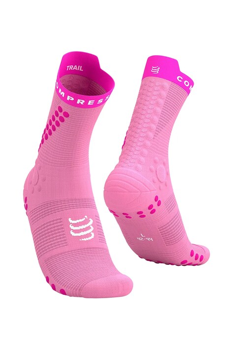 Compressport skarpetki Pro Racing Socks v4.0 Trail kolor różowy XU00048B