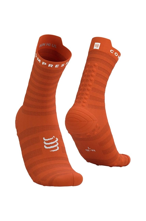 Compressport skarpetki Pro Racing Socks v4.0 Ultralight Run High - White/Alloy XU00050B