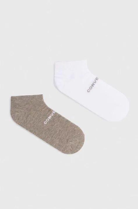 Ponožky Converse 2-pak šedá farba, E1273H