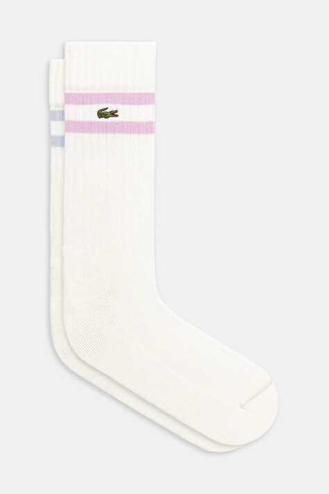 Lacoste skarpetki 2-pack kolor biały RA6842