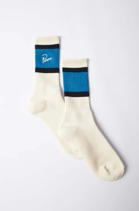 Κάλτσες by Parra Script Logo Crew Socks χρώμα: άσπρο, 51460