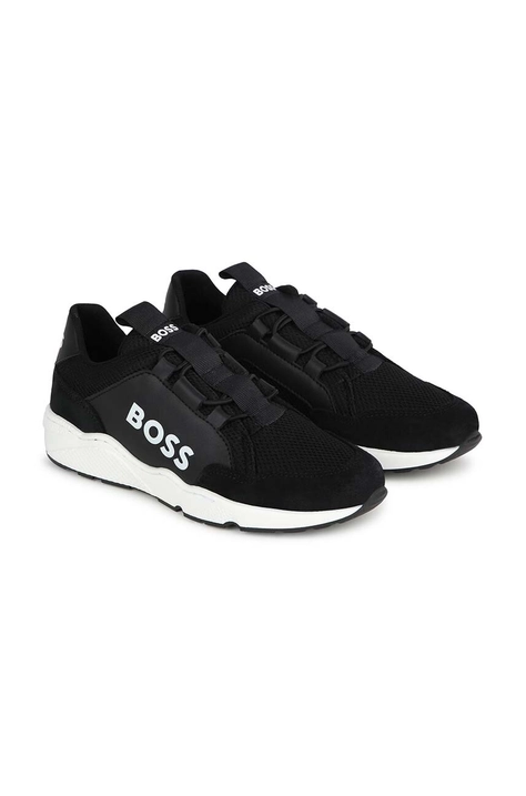 BOSS sneakers pentru copii culoarea negru