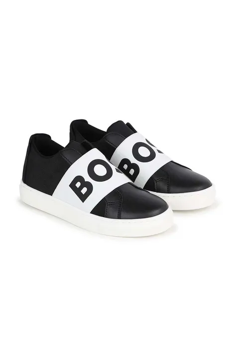 Παιδικά αθλητικά παπούτσια BOSS χρώμα: μαύρο