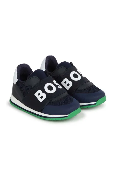 Παιδικά αθλητικά παπούτσια BOSS χρώμα: ναυτικό μπλε