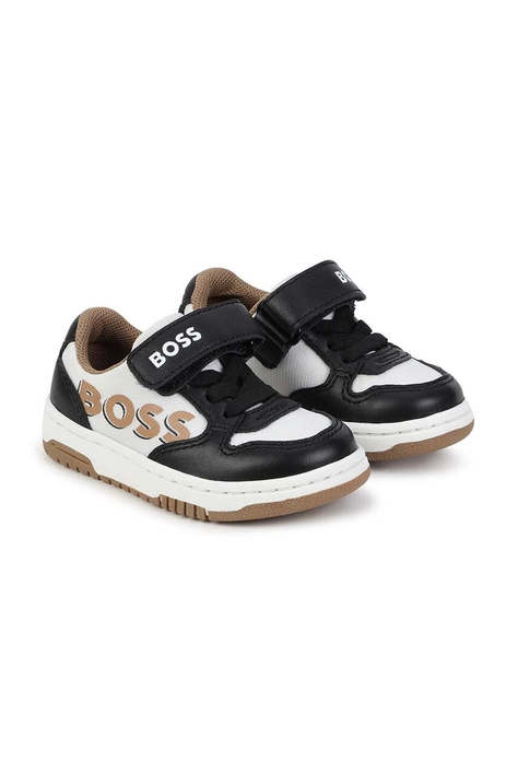 BOSS sneakers pentru copii culoarea negru