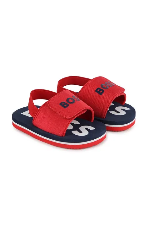 Otroški sandali BOSS rdeča barva
