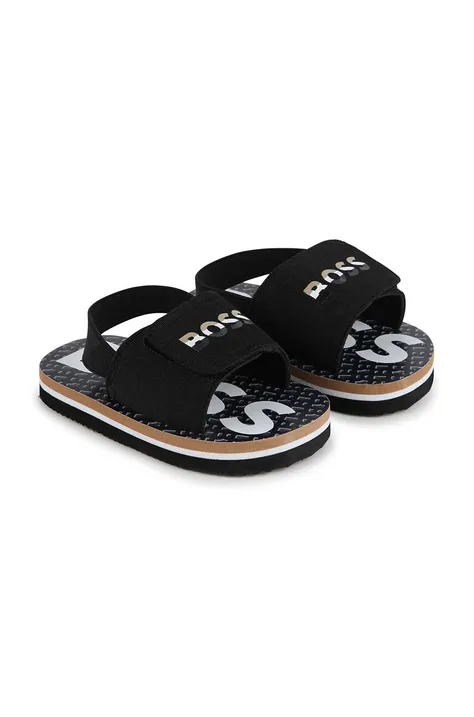 Detské sandále BOSS čierna farba