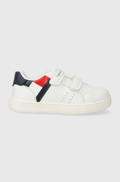 Tommy Hilfiger sneakers pentru copii culoarea alb