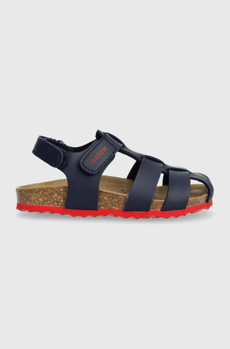 Detské sandále Geox SANDAL CHALKI tmavomodrá farba