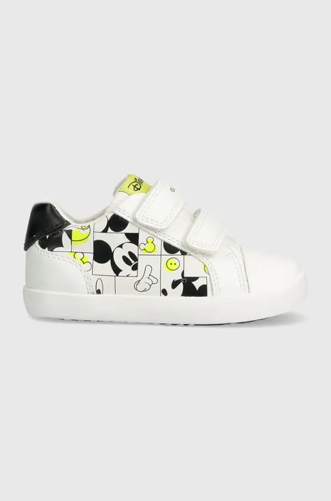 Παιδικά αθλητικά παπούτσια Geox x Disney χρώμα: άσπρο