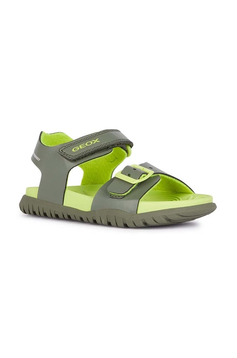 Παιδικά σανδάλια Geox SANDAL FUSBETTO χρώμα: πράσινο