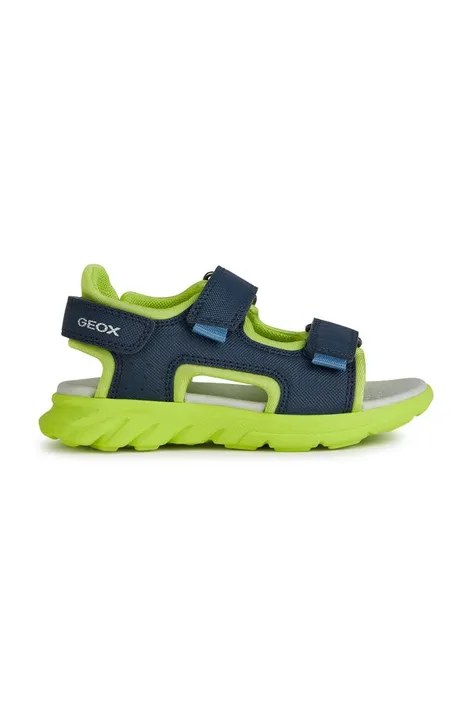 Detské sandále Geox SANDAL AIRADYUM zelená farba