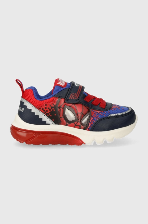 Dětské sneakers boty Geox CIBERDRON x Marvel červená barva