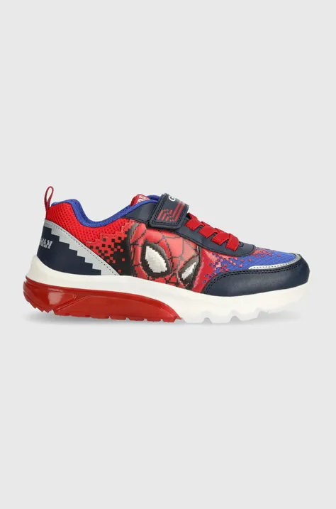 Παιδικά αθλητικά παπούτσια Geox x Marvel, Spider-Man χρώμα: κόκκινο