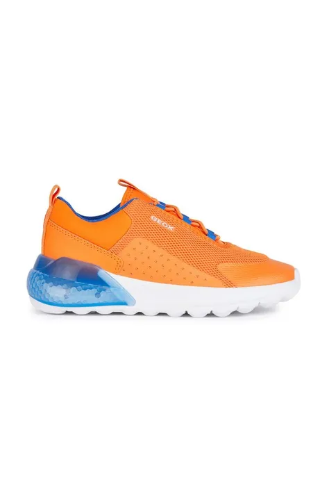 Geox sneakers pentru copii ACTIVART ILLUMINUS culoarea portocaliu