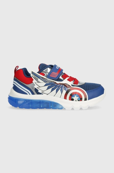 Geox sneakersy dziecięce CIBERDRON x Marvel kolor niebieski