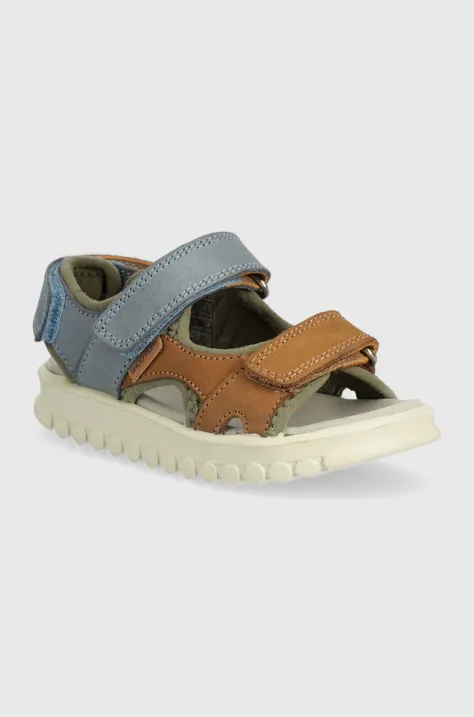 Detské nubukové sandále Shoo Pom ROLLY BOY SCRATCH hnedá farba