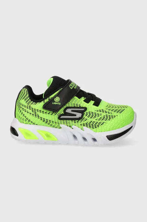 Παιδικά αθλητικά παπούτσια Skechers FLEX-GLOW ELITE VORLO χρώμα: πράσινο
