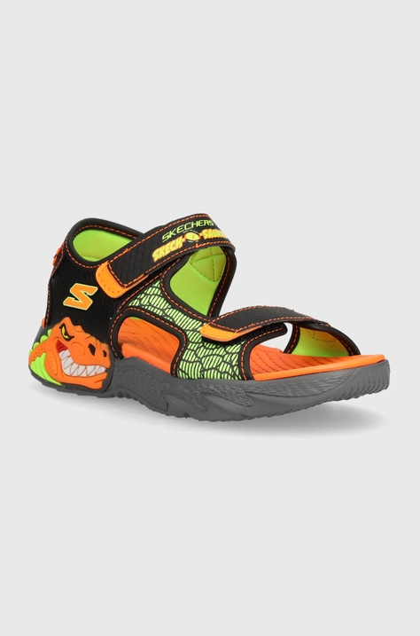 Παιδικά σανδάλια Skechers CREATURE-SPLASH χρώμα: μαύρο