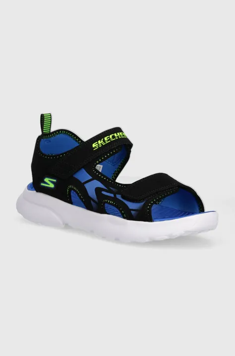 Detské sandále Skechers RAZOR SPLASH čierna farba