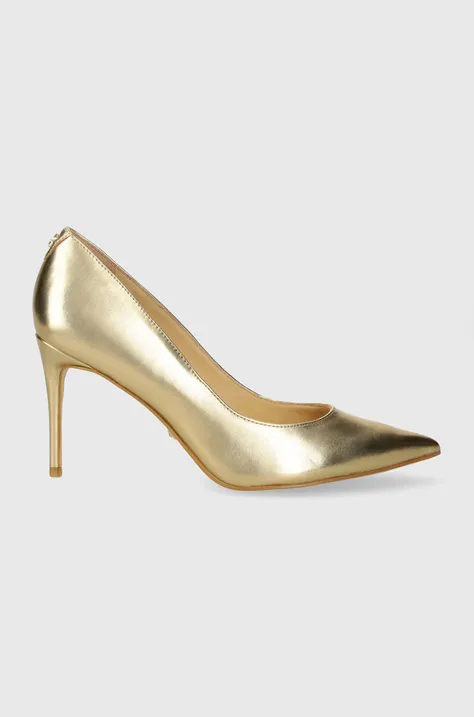 Шкіряні туфлі Guess RICA7 колір золотий FLPRC7 LEM03