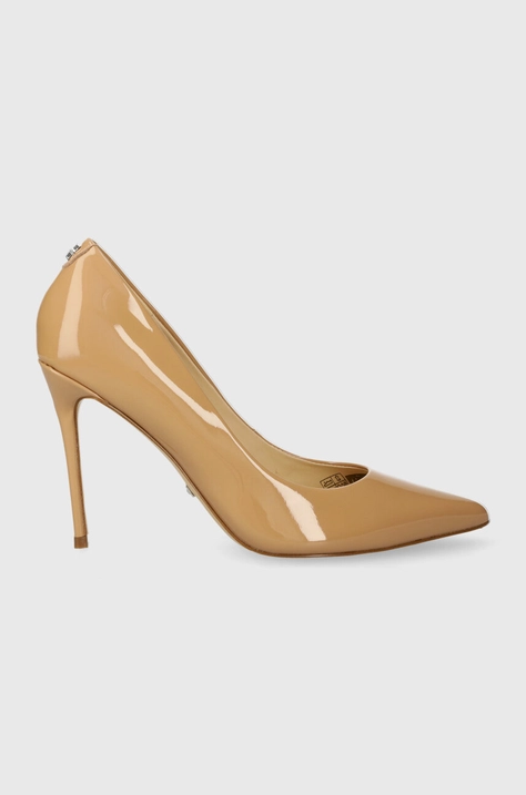 Guess stilettos de piele SABALIA6 culoarea bej FLPSB6 PAT08