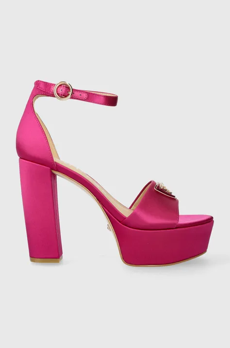 Guess sandały SETON2 kolor różowy FLPSE2 SAT03