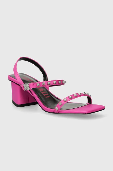 Sandále Just Cavalli ružová farba, 76RA3S21