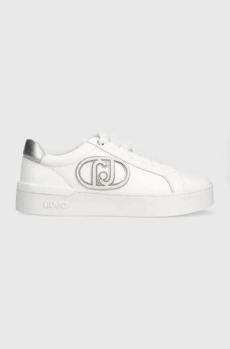 Liu Jo sneakers in pelle SILVIA 93 colore bianco BA4041PX02601111  BA4041PX026S1185
