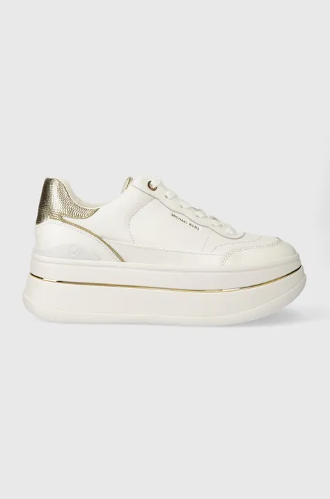 Δερμάτινα αθλητικά παπούτσια MICHAEL Michael Kors Hayes χρώμα: άσπρο, 43R4HYFS2L