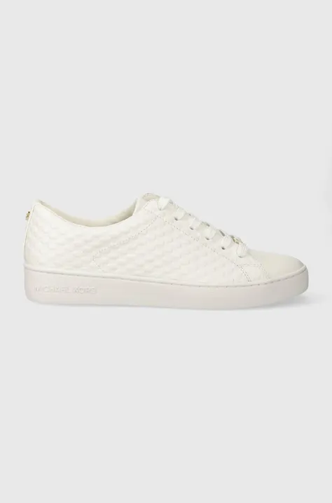 Δερμάτινα αθλητικά παπούτσια MICHAEL Michael Kors Keaton χρώμα: άσπρο, 43R4KTFS1L