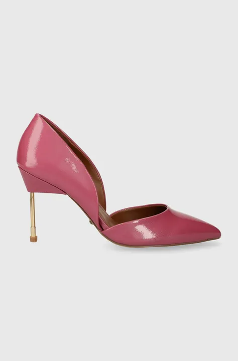 Шкіряні туфлі Kurt Geiger London Bond 90 колір рожевий 655998309