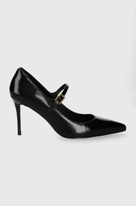 Шкіряні туфлі Kurt Geiger London Regent Point Mary Jane колір чорний 1291900309