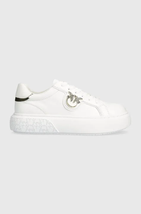Pinko sneakersy skórzane Yoko kolor biały SS0003 P014 ZIA