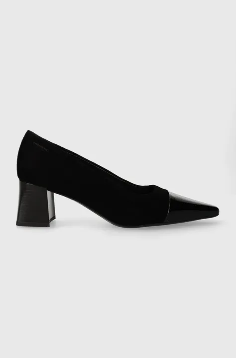 Замшеві туфлі Vagabond Shoemakers ALTEA колір чорний каблук блок 5740.113.92