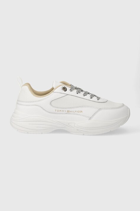 Tenisky Tommy Hilfiger CHUNKY RUNNER bílá barva, FW0FW07708