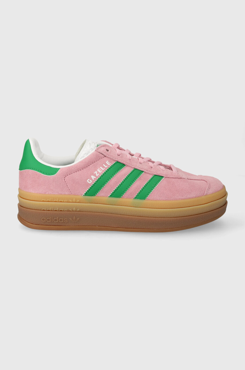 Замшевые кроссовки adidas Originals Gazelle Bold цвет розовый IE0420