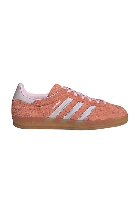 Σουέτ αθλητικά παπούτσια adidas Originals Gazelle Indoor χρώμα: πορτοκαλί, IE2946