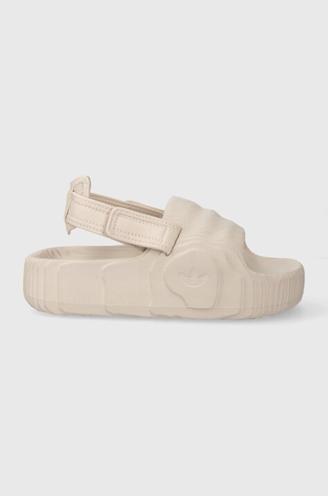 adidas Originals sandale Adilette 22 XLG femei, culoarea bej, cu platforma, IE5651
