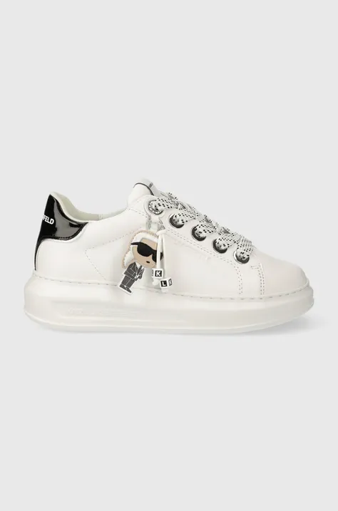 Karl Lagerfeld sneakersy skórzane KAPRI kolor biały KL62576N