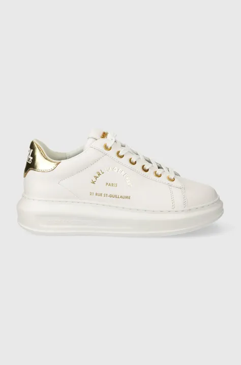 Кожаные кроссовки Karl Lagerfeld KAPRI цвет белый KL62538