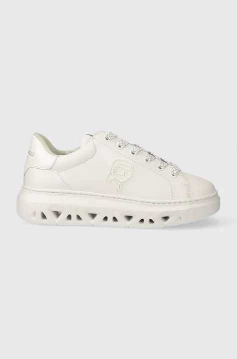 Δερμάτινα αθλητικά παπούτσια Karl Lagerfeld KAPRI KITE χρώμα: άσπρο, KL64530N