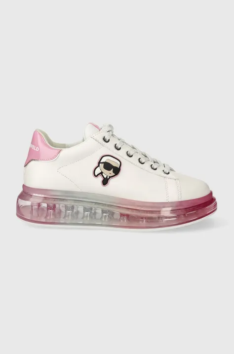 Δερμάτινα αθλητικά παπούτσια Karl Lagerfeld KAPRI KUSHION χρώμα: άσπρο, KL62630N