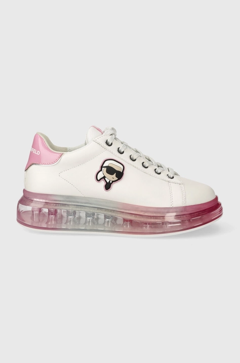 Karl Lagerfeld sneakers din piele KAPRI KUSHION culoarea alb, KL62630N